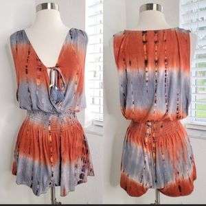 COPY - BECCA Tie-Dye Romper Cover-up, medium